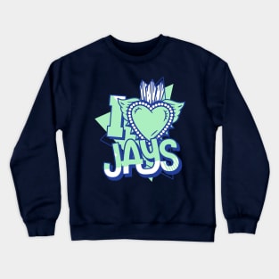 I Love Jays Blue Mint Crewneck Sweatshirt